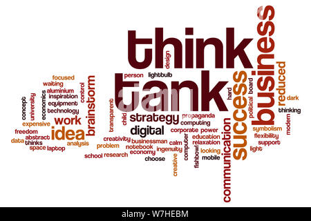 Think tank word cloud concept Stock Photo