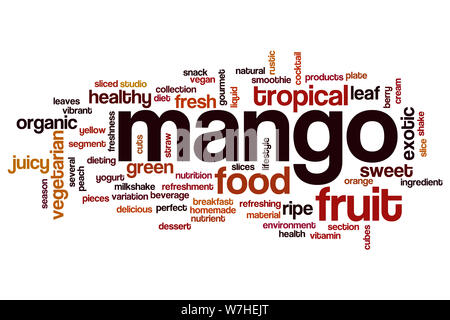 Mango word cloud concept Stock Photo