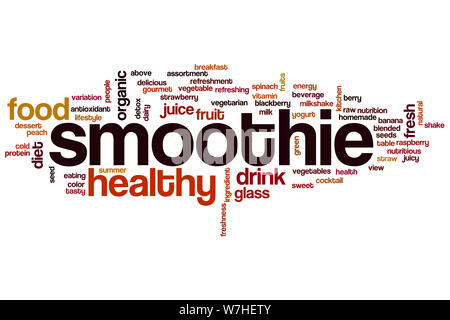 Smoothie word cloud concept Stock Photo