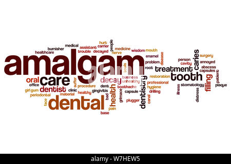 Amalgam word cloud concept Stock Photo