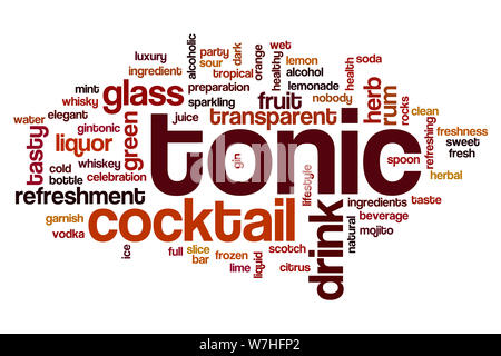 Tonic word cloud concept Stock Photo