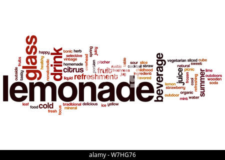 Lemonade word cloud concept Stock Photo