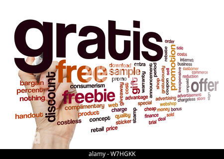 Gratis word cloud Stock Photo