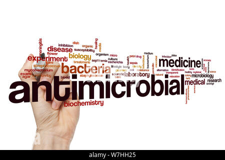 Antimicrobial word cloud concept Stock Photo