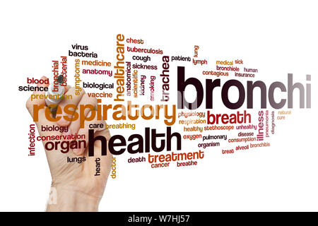 Bronchi word cloud concept Stock Photo