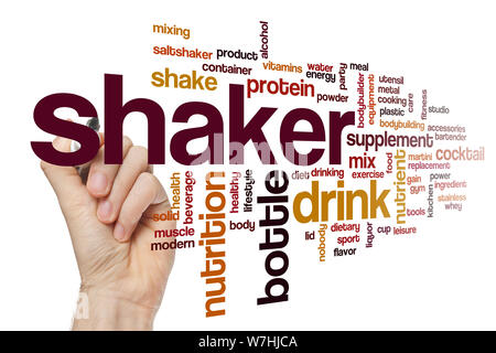Shaker word cloud concept Stock Photo