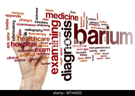 Barium word cloud concept Stock Photo