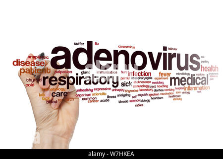 Adenovirus word cloud concept Stock Photo