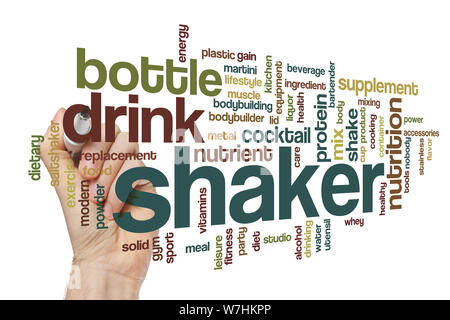 Shaker word cloud concept Stock Photo