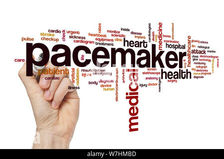 Pacemaker word cloud concept Stock Photo