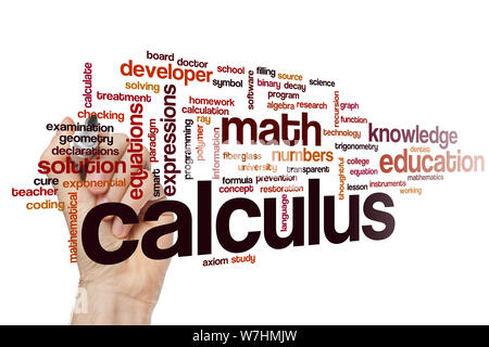 Calculus word cloud concept Stock Photo