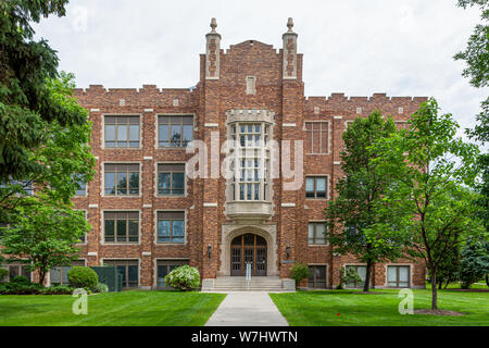 GRAND FORKS, ND/USA - JUNE 28, 2019:  Merrifeld Hall on the campus of the University of North Dakota Stock Photo