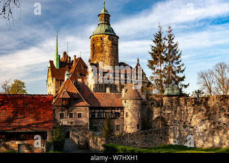 Czocha castle in Sucha, Lower Silesia Province, Poland Stock Photo