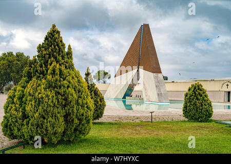 Portugal, Estremadura, Lisbon, Belem,Monumento Combatentes Ultramar, Monument to the Overseas Combatants dedicated to soldiers of the Portuguese army Stock Photo