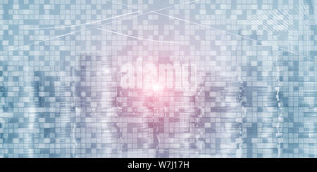 Digital Binary Code Business background. Matrix Abstract futuristic wallpaper. Stock Photo