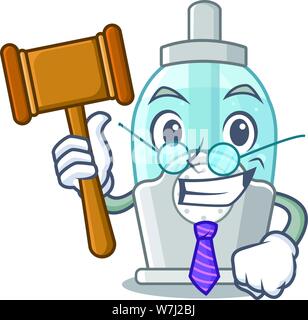 Judge humidifier with in the cartoon shape Stock Vector