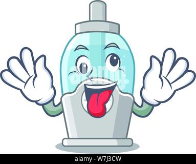 Crazy humidifier with in the cartoon shape Stock Vector