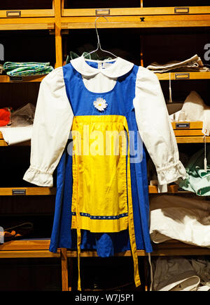 Umea, Sweden - June 23, 2019: traditional sweden costume for a child to use on midsummer evening Stock Photo