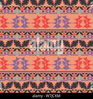 Vector abstract ethnic colorful background image Stock Vector