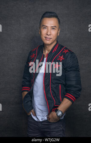 Donnie Yen Chi-Tan, a Hong Kong action star, posing photo at the