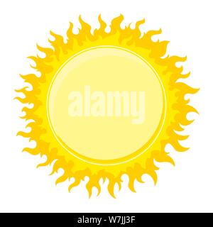 Round fire frame. Design element Stock Vector