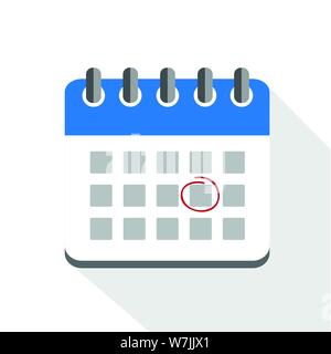 appointment in blue business calendar icon pictogram vector illustration EPS10 Stock Vector