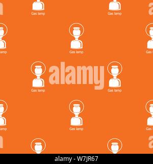 Gas lamp pattern vector orange Stock Vector
