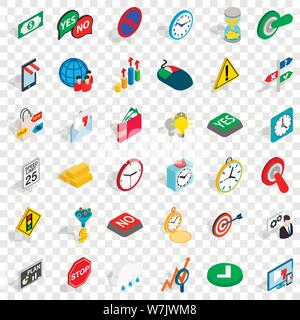Device icons set, isometric style Stock Vector