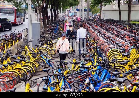 Walk store through bicycles