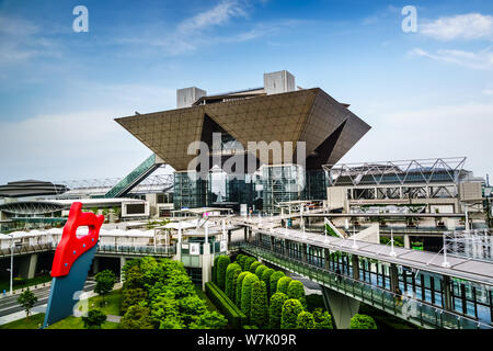 Tokyo, Japan - May 12, 2019: Tokyo Big Sight, officially known as Tokyo International Exhibition Center, is a convention and exhibition center in Toky Stock Photo