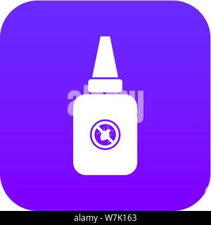 Insect spray icon digital purple Stock Vector