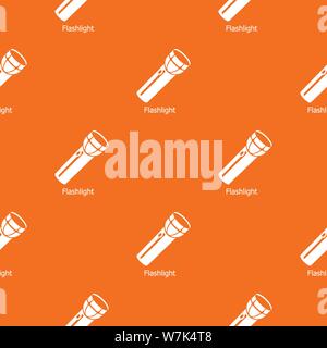 Flashlight pattern vector orange Stock Vector