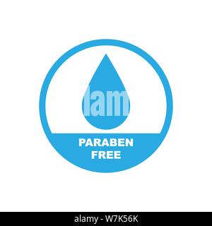 Paraben free sign simple design. Vector eps10 Stock Vector