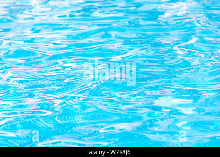 Close up of pool water surface Stock Photo