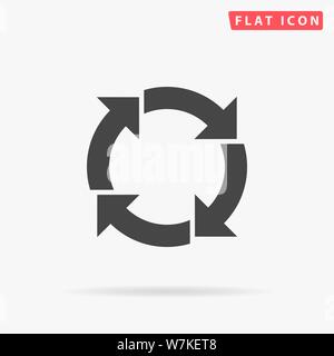 Consistency. Consistent arrow. Flat design style minimal vector illustration icon for web design Stock Vector