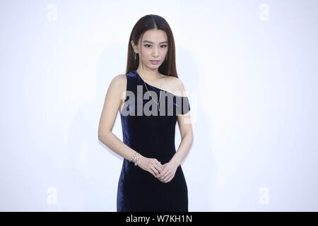 **TAIWAN OUT**Hebe Tien Fu-chen of Taiwanese girl group S.H.E attends a promotional event for Pandora in Taiwan, 29 August 2017. Stock Photo