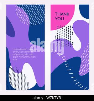 Colorful templates - set of modern abstract vertical banners Stock Vector