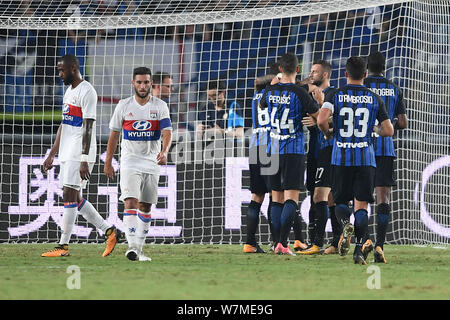 The players of Inter celebrate a goal during the Serie A 2026/27 ...