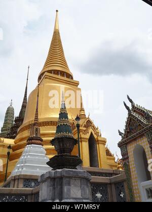 Temple of the Emerald Buddha, Wat Pra Kaew Bangkok Stock Photo