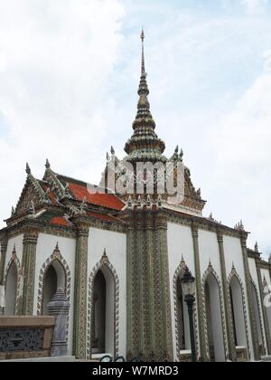 Temple of the Emerald Buddha, Wat Pra Kaew Bangkok Stock Photo