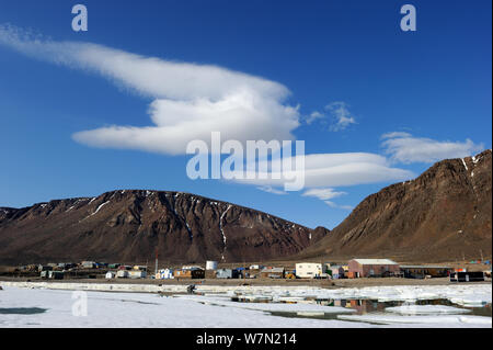 Grise Fiord Inuit community, Ellesmere Island, Nunavut, Canada, July 2012 Stock Photo