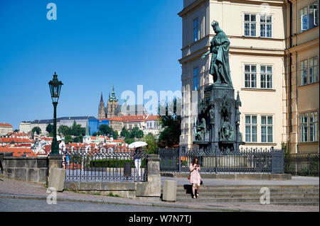 Prague Czech Republic. View of the castle. Stock Photo