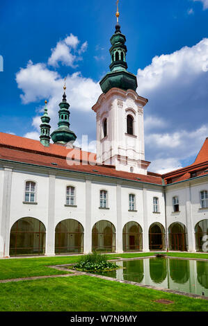 Prague Czech Republic. Strahov monastery Stock Photo