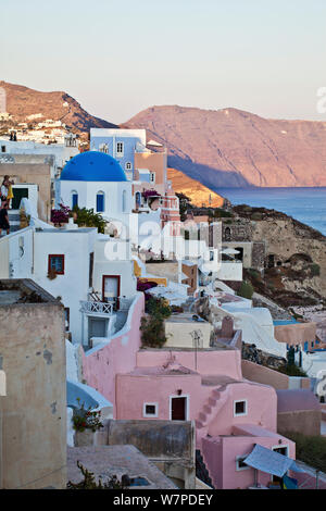 Village of Oia (La), Santorini (Thira), Cyclades Islands, Aegean Sea, Greece, 2010 Stock Photo