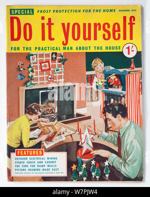 Vintage 1950s Do It Yourself Magazine for the practical man about the house Stock Photo