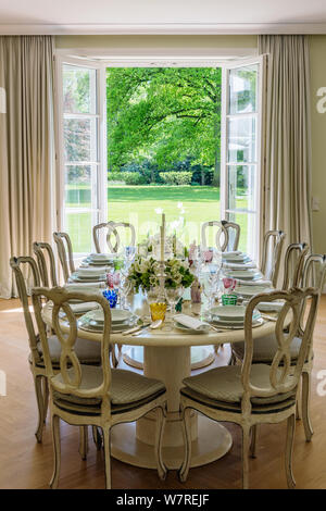 Set dining table Stock Photo