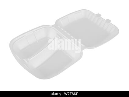 Thermo box for food isolated on white background Stock Photo