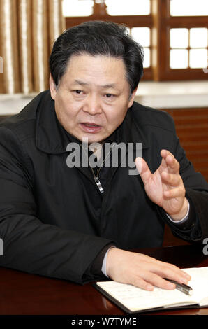 --FILE--Yang Zhenchao, former vice governor of Anhui Province, attends ...