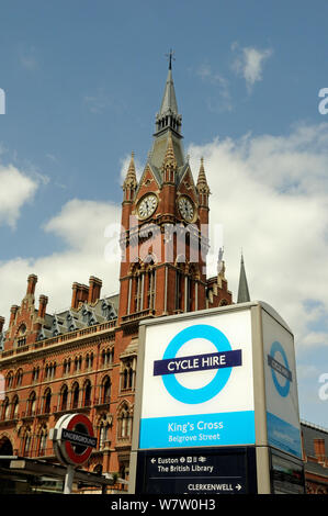 England,London,City of London,Barclays Cycle Hire Station Stock Photo ...