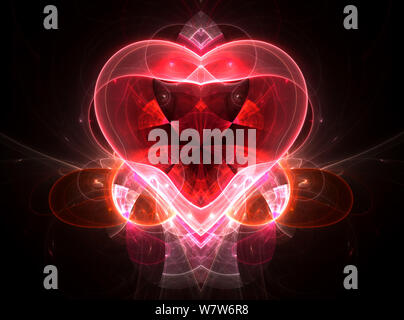 Fractal Art - A Mathematical Graphic Background Stock Photo